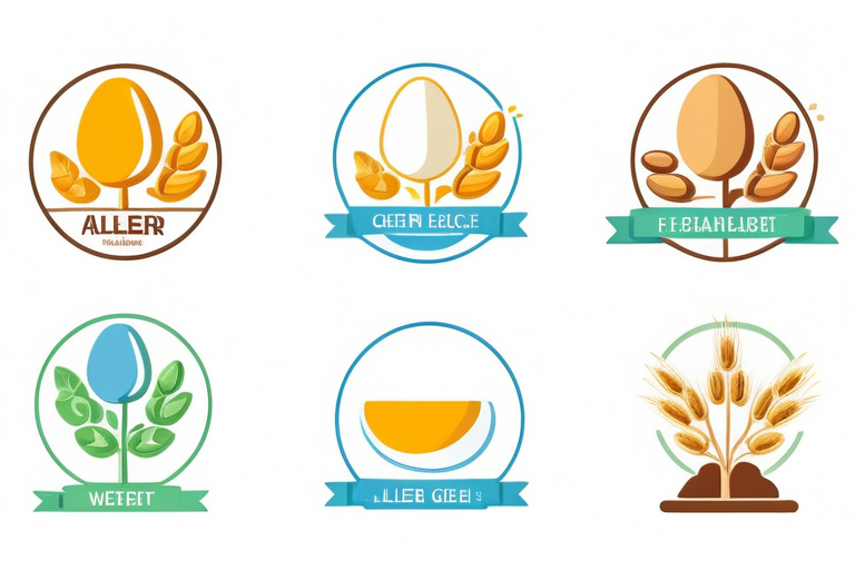 アレルギー表示ガイドラインとグルテンフリー認証マークの比較イメージ