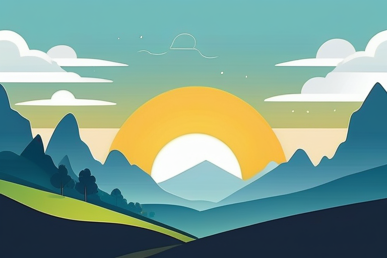 A breathtaking sunrise over a misty mountain range, with soft golden light breaking through the clouds, captured by a professional photographer