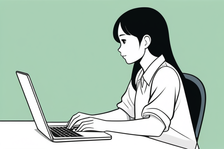 A person analyzing data on a laptop, comparing different aspects of Furusato Nozei sites' CSR activities, such as disaster support, social issues, and transparency, to make an informed decision.