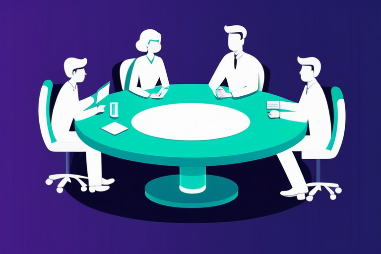 People discussing NPO finances