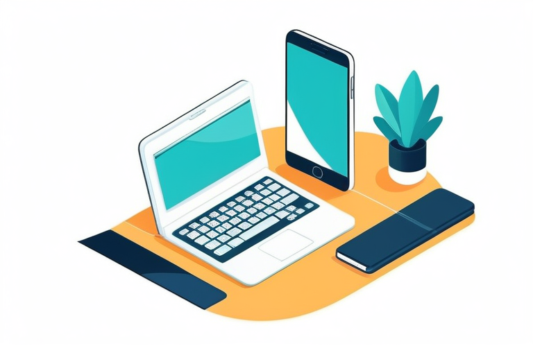 A modern laptop, a smartphone with a financial app, and a professional tax advisor sitting at a desk, representing the three alternative solutions.