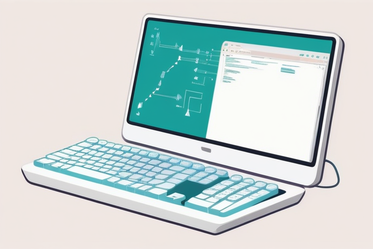 コンピュータが文字を認識する仕組みを簡略化した概念図。キーボードからの入力文字が、文字コードによってバイト列に変換され、ストレージに保存され、再度文字コードによって画面に表示される一連の流れを示す。