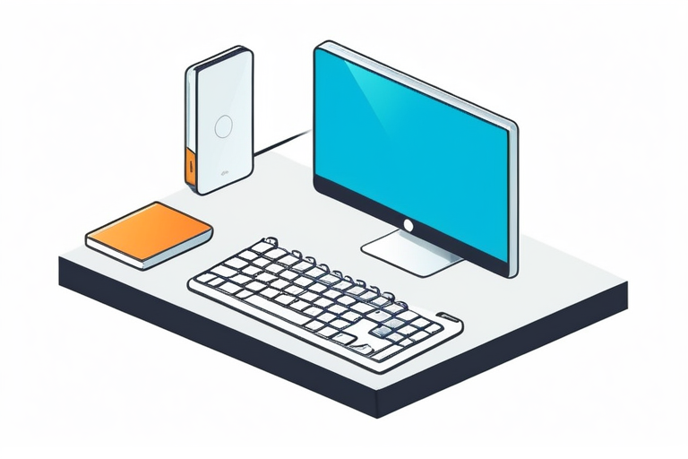 A person setting up an IC card reader with a computer, showing steps of driver installation and software. A clear, step-by-step visual.