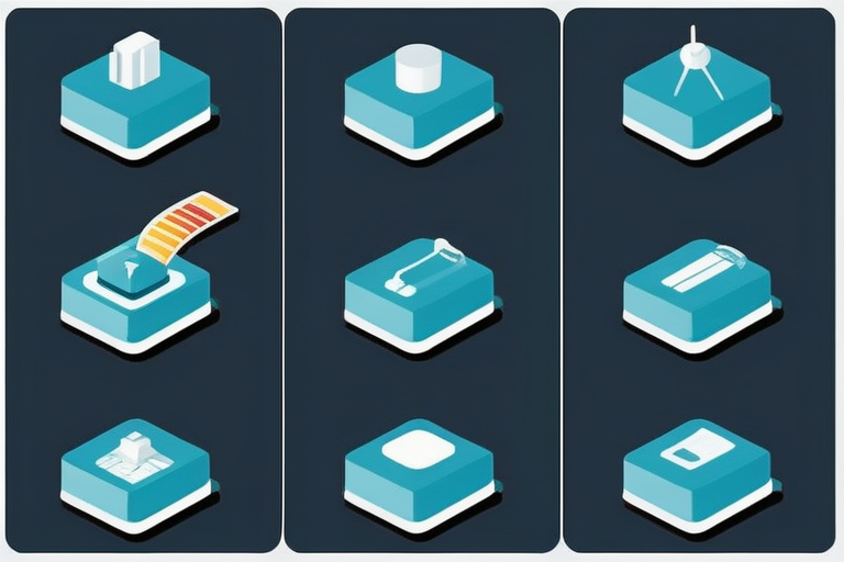 A person troubleshooting an IC card reader connection issue on a computer, with various icons representing common errors and solutions. A helpful, problem-solving visual.