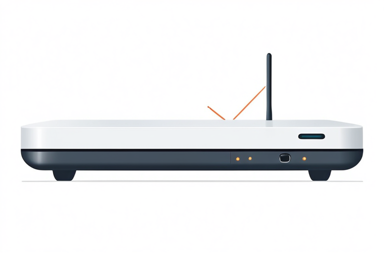 An old, dusty router labeled
