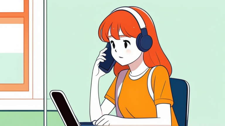 A thoughtful young mother looking at her smartphone, a happy family in the background, with a speech bubble saying "Is there a cheaper internet plan for our house?"