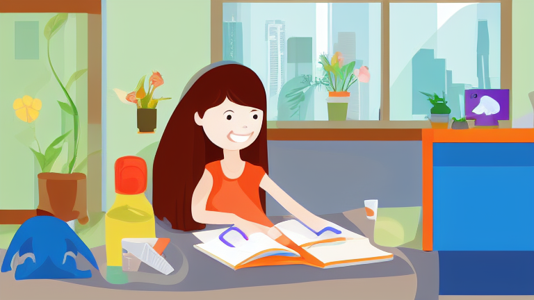 A child using a tablet for learning with a parent nearby