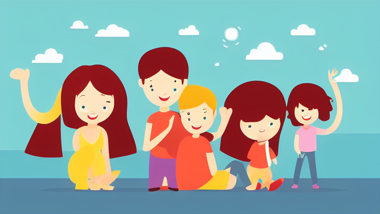 A family using Smile Zemi together with parents